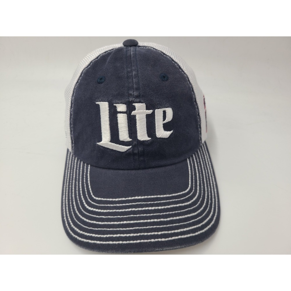 Brad‎ Keselowski #2 Miller Lite Team Penske Mesh Adjustable Hat Cap NASCAR Blue